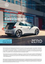 Volkswagen Prospekt für Mülheim mit 2 Seiten Volkswagen Prospekt für Mülheim: "Faszinierend Inspirierend Elektrisierend", 2 Seiten, 25.09.2020 - 22.10.2020
