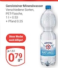 Mineralwasser Angebote von Gerolsteiner bei GLOBUS Homburg für 0,79 €