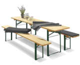 Bierzeltgarnitur 3-teilig mit 50 cm breitem Tisch bei OBI im Fulda Prospekt für 89,99 €