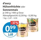 Hülsenfrüchte von d'aucy im aktuellen V-Markt Prospekt für 0,99 €