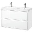 Waschbschr+Schubladen/Waschb/Mibatn Hochglanz weiß von ÄNGSJÖN / ORRSJÖN für 469,00 € bei IKEA im Angebot Waschbschr+Schubladen/Waschb/Mibatn Hochglanz weiß von ÄNGSJÖN / ORRSJÖN im aktuellen IKEA Prospekt