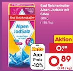Alpen Jodsalz mit Selen im Angebot bei Netto Marken-Discount in Plauen Alpen Jodsalz mit Selen Angebote von Bad Reichenhaller bei Netto Marken-Discount Plauen für 0,89 €