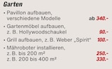 Aktuelles Eine Auswahl unserer Leistungen für Haus und Garten Angebot bei toom Baumarkt in Hamburg ab 90,00 €