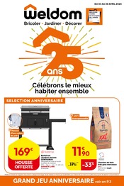 Barbecue Angebote im Prospekt "25 ans Célébrons le mieux habiter ensemble" von Weldom auf Seite 1