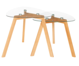 Lot de 2 tables à café - Atmosphera - Stokomani à Bergerac Lot de 2 tables à café - Atmosphera en promo chez Stokomani Bergerac à 29,99 €