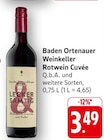 Baden Ortenauer Weinkeller Rotwein Cuvée bei EDEKA im Willstätt Prospekt für 3,49 €