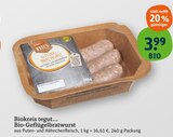 Bio-Geflügelbratwurst Angebote von Biokreis tegut... bei tegut Aalen für 3,99 €