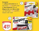 Lithium CR-2032 im Angebot bei GLOBUS in Erfurt Lithium CR-2032 Angebote von Energizer bei GLOBUS Erfurt für 4,99 €