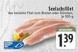 Seelachsfilet Angebote bei E center Moers für 1,39 €