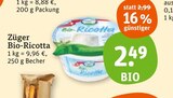 Bio-Ricotta von Züger im aktuellen tegut Prospekt für 2,49 €