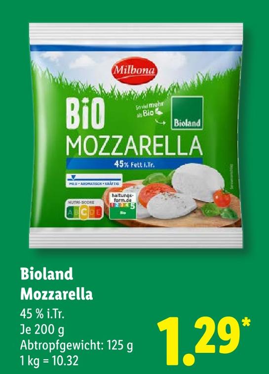 Bioland Mozzarella