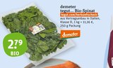 Bio-Spinat im tegut Prospekt zum Preis von 2,79 €
