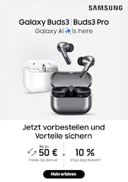 Samsung Prospekt für Tübingen: "Galaxy Buds3|Buds 3 Pro", 4 Seiten, 10.07.2024 - 23.07.2024