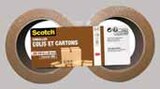 Lot de 2 rubans d'emballage 100mx48mm havane - SCOTCH dans le catalogue Intermarché