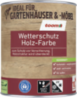 Aktuelle Farbe Angebote bei toom Baumarkt in Jena Aktuelles Wetterschutz-Holzfarbe 750 ml Angebot bei toom Baumarkt in Jena ab 11,99 €