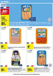 Prix et réduction Dinde dans le prospectus Carrefour en cours Offre Dinde dans le catalogue Carrefour du moment à la page 43