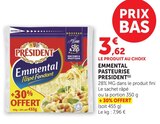 Emmental pasteurise - Président en promo chez U Express Emmental pasteurise - Président dans le catalogue U Express