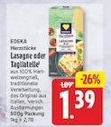 Lasagne von EDEKA Herzstfccke für 1,39 € bei EDEKA im Angebot Lasagne von EDEKA Herzstfccke im aktuellen EDEKA Prospekt