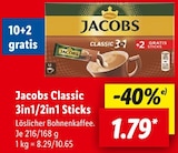 Aktuelles Jacobs Classic 3in1/2in1 Sticks Angebot bei Lidl in Magdeburg ab 1,79 €