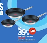 Lot de 3 poêles 20/24/28 cm - Tefal en promo chez E.Leclerc Colmar à 39,99 €