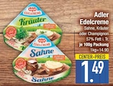 Champignons im EDEKA Prospekt Edelcreme Sahne von Adler im aktuellen EDEKA Prospekt für 1,49 €