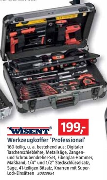 Werkzeugkoffer 'Professional' bei BAUHAUS in Oberhausen Werkzeugkoffer 'Professional' im Angebot bei BAUHAUS Oberhausen für 199,00 €