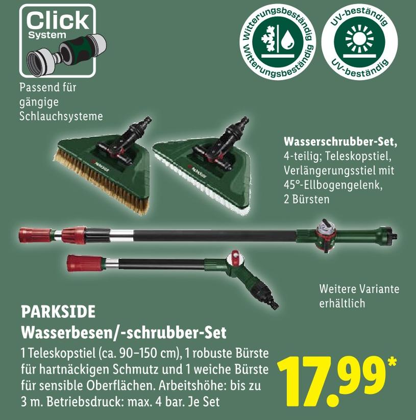 Wasserbesen/-schrubber-Set