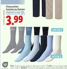 Chaussettes homme ou femme - OEKO TEX STANDARD en promo chez Lidl Clichy à 3,99 €