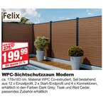 Aktuelles WPC-Sichtschutzzaun Modern Angebot bei bauSpezi in Erlangen ab 199,99 €