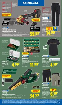 Arbeitshose Angebot im Lidl Prospekt, gültig von 31.08.2026 bis 05.09.2026 Arbeitshose Angebot im aktuellen Lidl Prospekt auf Seite 33