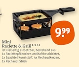 Mini Raclette & Grill Angebote bei tegut Würzburg für 9,99 €