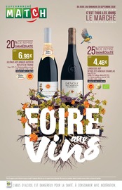 Promos Vin dans le catalogue "C'EST TOUS LES JOURS LE MARCHÉ" de Supermarchés Match Vin en promo dans le catalogue Supermarchés Match à la page 1