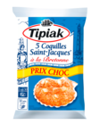 Coquilles Saint Jacques surgelées "Prix Choc" - TIPIAK en promo chez Carrefour Market Quimper à 8,29 €