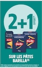 2+1 offert sur les pâtes Barilla - Barilla dans le catalogue Intermarché