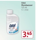 Mundwasser im Rossmann Prospekt Mundwasser von Odol im aktuellen Rossmann Prospekt für 3,45 €