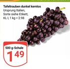 Tafeltrauben dunkel kernlos bei GLOBUS im Lambrechtshagen Prospekt für 1,49 €