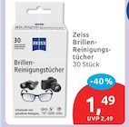 Brillen-Reinigungstücher von Zeiss für 1,49 € bei budni im Angebot Brillen-Reinigungstücher von Zeiss im aktuellen budni Prospekt