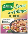 Secret d'arômes ail, persil - KNORR en promo chez Migros France Annemasse à 2,09 €
