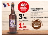 Biere Blonde La Bête 8° à Super U dans Marval