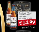 Aktuelles Radeberger Pilsner oder Alkoholfrei Angebot bei Getränkeland in Rostock ab 14,99 €
