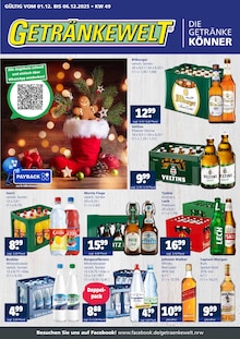 Whiskey im aktuellen Getränkewelt Prospekt (Krefeld) Whiskey im Getränkewelt Prospekt "DIE GETRÄNKEKÖNNER" mit 4 Seiten (Krefeld)