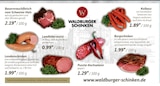 Schweinehals im V-Markt Prospekt Bauernrauchfleisch vom Schweine-Hals von Waldburger Schinken im aktuellen V-Markt Prospekt für 0,99 €