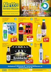 Aktueller Netto Marken-Discount Prospekt mit Wodka, "DER ORT, AN DEM DAS GRÖSSTE MEHRWEG-SORTIMENT ZUHAUSE IST.", Seite 1