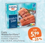 Aktuelle Lachs Angebote bei tegut in Heidelberg Aktuelles Wildlachs-Filets Angebot bei tegut in Heidelberg ab 5,99 €