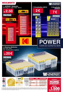 Batterie im Woolworth Prospekt "Aktuelle Angebote" mit 53 Seiten (Kassel)