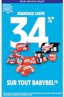 Promo 34% en avantage carte sur tout Babybel à  dans le catalogue Intermarché Hyper à Crest