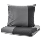 Bettwäsche-Set, 2-teilig schwarz 140x200/80x80 cm Angebote von BRUNKRISSLA bei IKEA Seevetal für 19,99 €