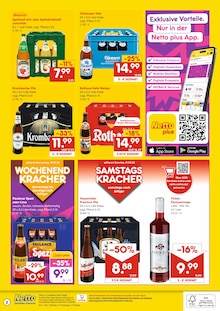 Krombacher im Netto Marken-Discount Prospekt "DER ORT, AN DEM DU IMMER AUSGEZEICHNETE PREISE FINDEST." mit 2 Seiten (Albstadt)