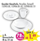 Geschirr Einzelteile Angebote bei SB Möbel Boss Saarbrücken für 1,49 €