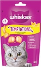 Friandises pour chat Temptations au poulet et au fromage - Whiskas en promo chez Intermarché Hyper Friandises pour chat Temptations au poulet et au fromage - Whiskas dans le catalogue Intermarché Hyper